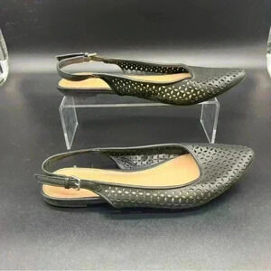 Lane Bryant sling back flats size 9W